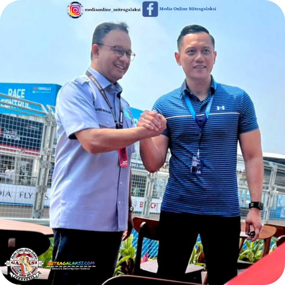 Nonton Formula E di Sirkuit Ancol, AHY Disambut Akrab Anies Baswedan