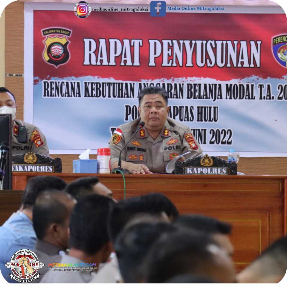 Hadiri Penutupan Giat Penyusunan Rebut Anggaran Belanja Modal T.A. 2024, Ini Arahan Kapolres Kapuas Hulu