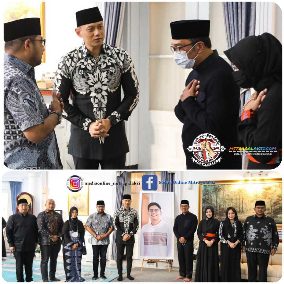 Takziah ke Rumah Ridwan Kamil, AHY Sampaikan Belasungkawa Untuk Eril.