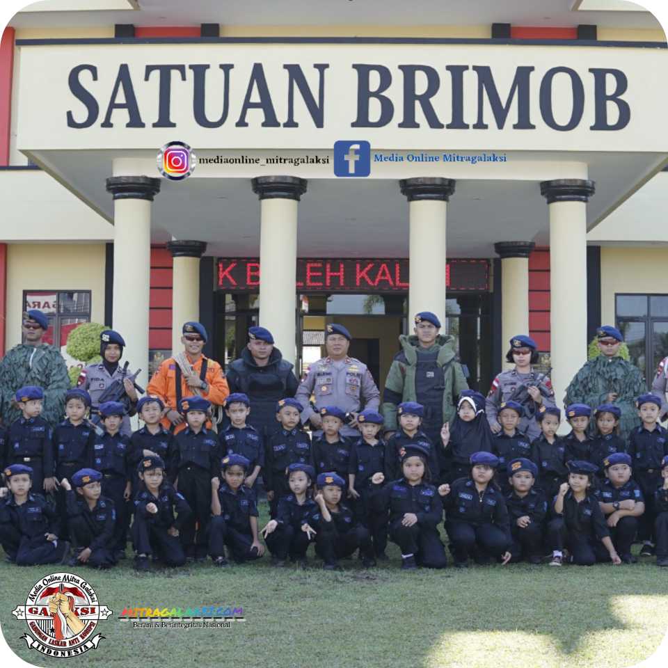 Satbrimob Polda Kalbar Menerima Kunjungan Murid-Murid TK Kemala Bhayangkari 14.