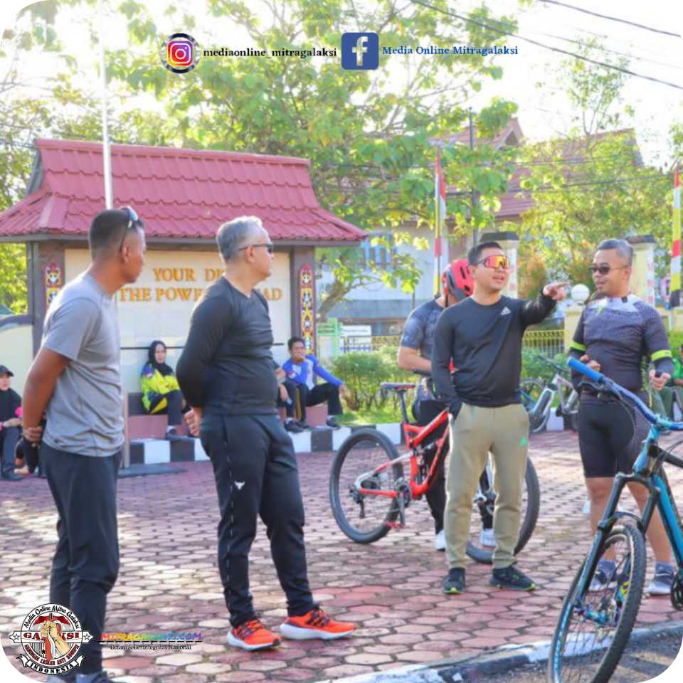 Dalam Rangka Memeriahkan Hut Bhayangkara Ke -76, Polres Sintang Adakan Fun Bike.