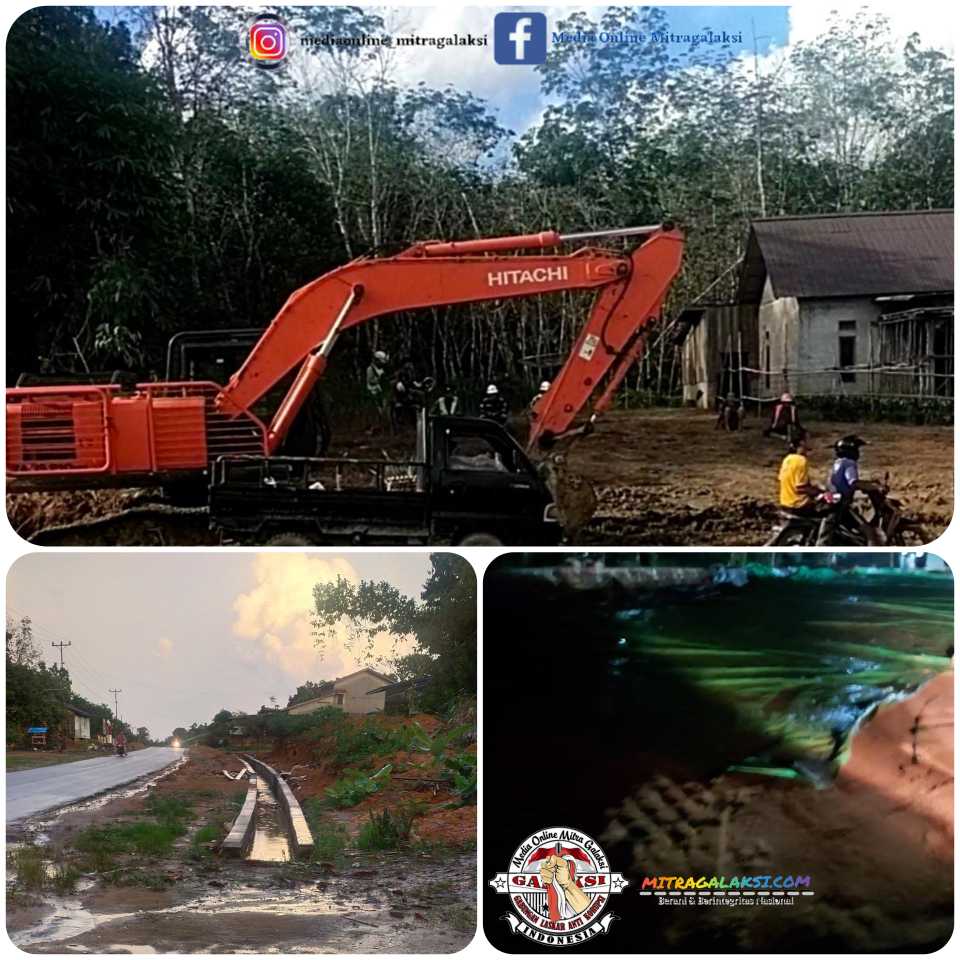 Mega Proyek Ruas Jalan Sekadau-Tebelian Pelaksana BUMN PT. NK Nindya Karya, Terkesan Asal-Asalan.