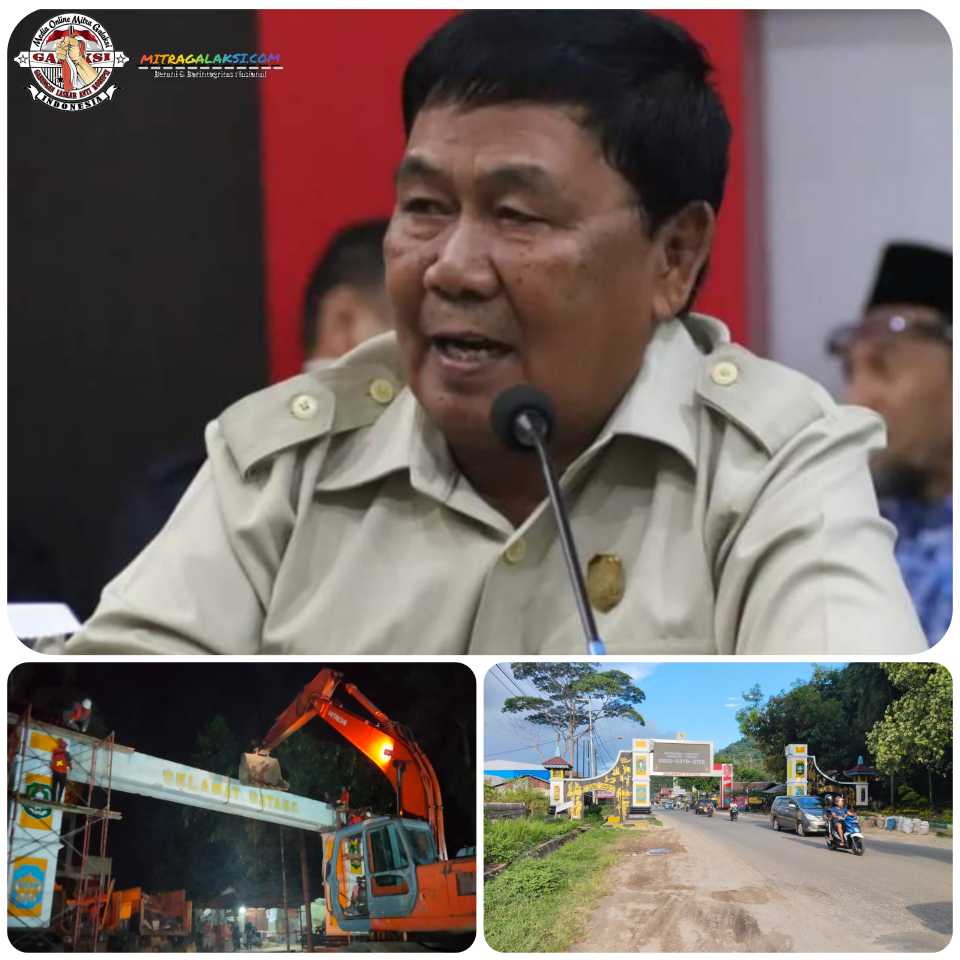 Ada Apa? Tasman Selaku Ketua Komisi 3 DPRD Mengikuti Proses Pembongkaran Atap Pintu Gerbang Selamat Datang Kota Singkawang