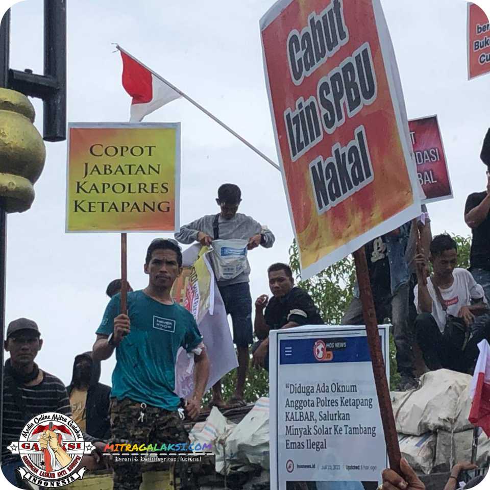 Aksi Demo di Ketapang Menuntut Kapolri dan Kapolda Kalbar, Copot Jabatan Kapolres Ketapang