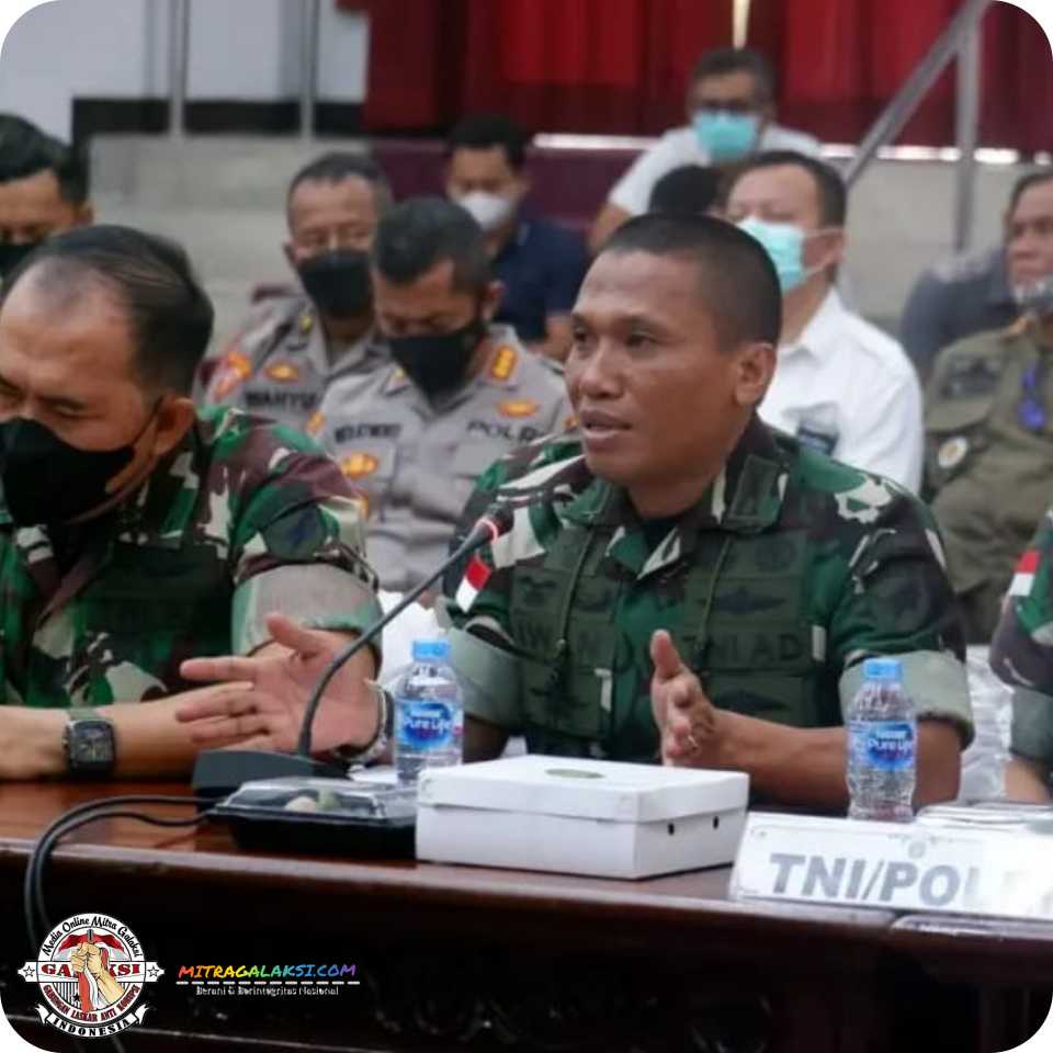 Kasi Ops Kasrem 121/Abw Kolonel Inf Iwan Purbantoro, Hadiri Rapat Persiapan Kuker RI 1 Ke Mempawah..