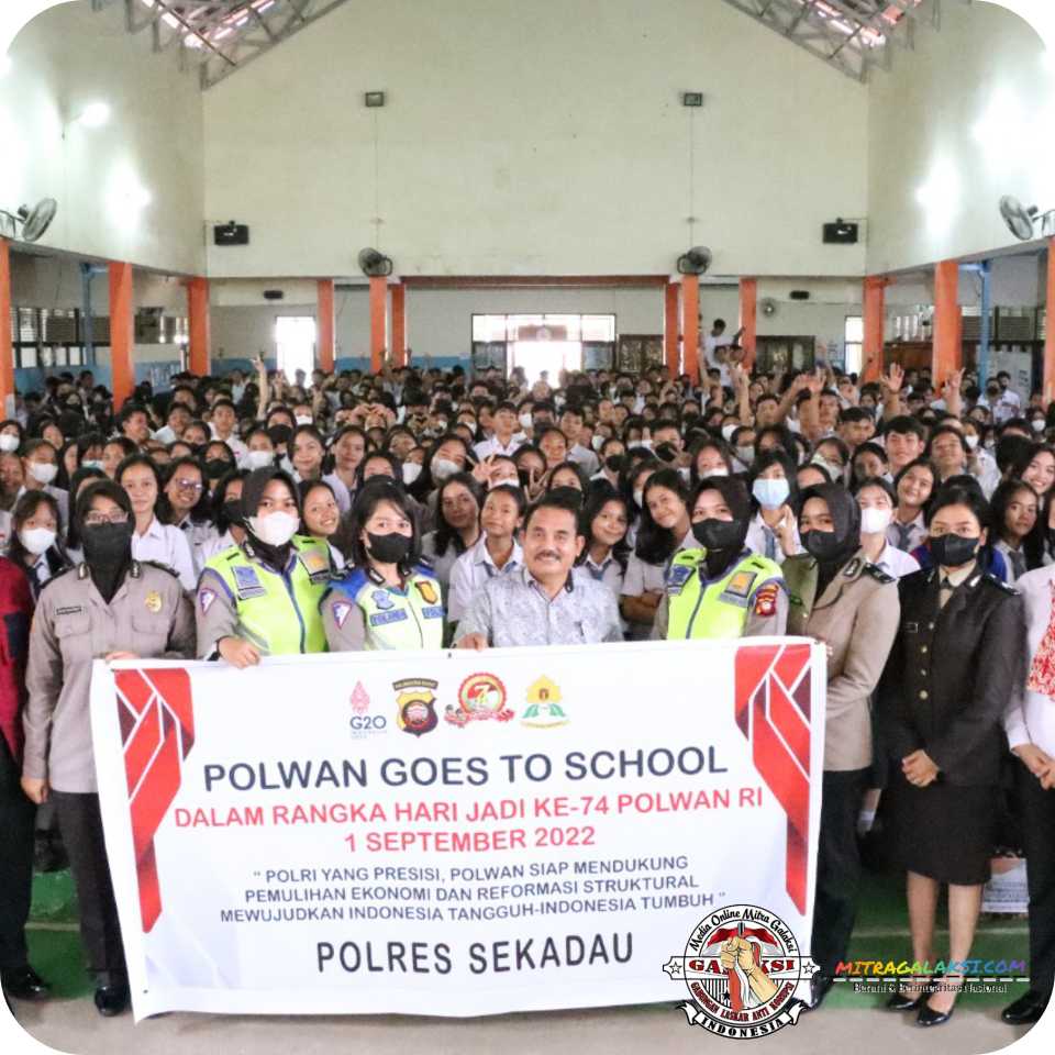 Sambut HUT Polwan ke-74, Polres Sekadau Gelar Polwan Goes To School