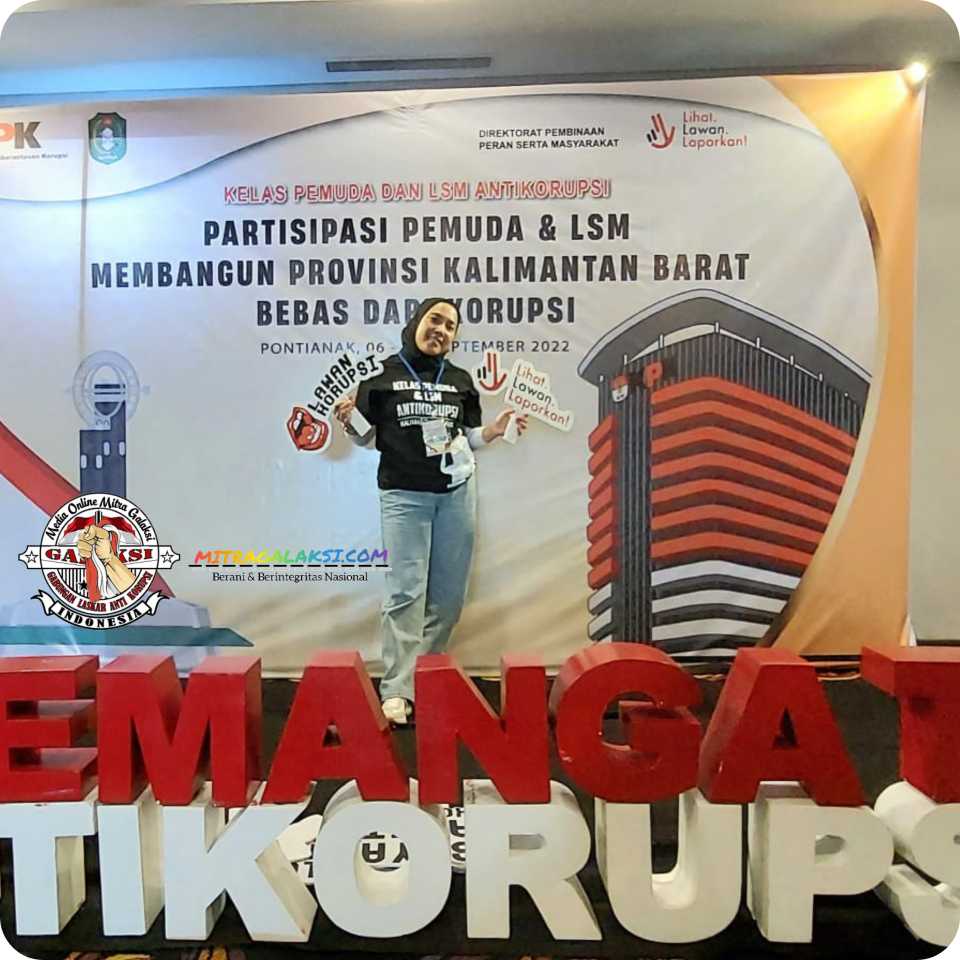 LSM GALAKSI Terpilih Ikuti Bimtek Kelas Pemuda dan Lsm Anti Korupsi dari KPK di Ibis Hotel Pontianak.