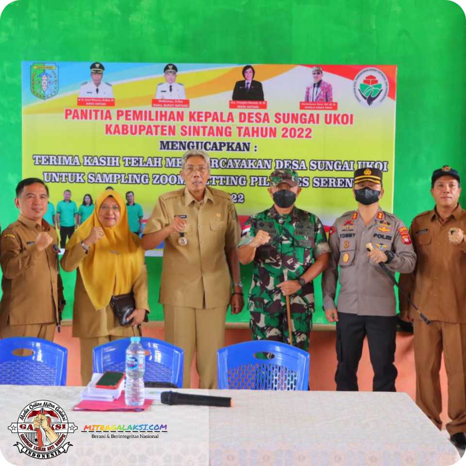 Kapolres Sintang, Meninjau TPS Disejumlah Wilayah, Bersama Bupati dan Dandim 1205/Stg.