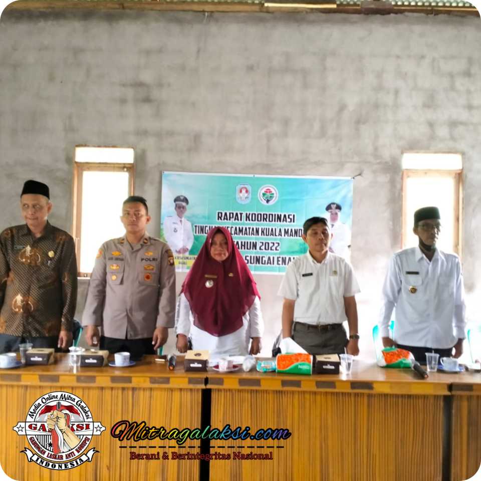 Kecamatan Kuala Mandor B, Adakan Rapat Koordinasi Tingkat Kecamatan