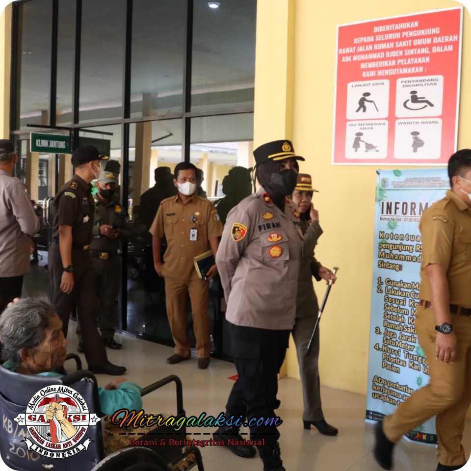 Wakapolres Sintang, Pimpin Inspeksi Mendadak di Sejumlah Pelayanan Pemkab Sintang.