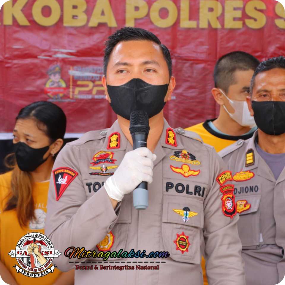 Kapolres Sintang AKBP Tommy Ferdian, Pimpin Press Release Pengungkapan dan Pemusnahan Narkoba