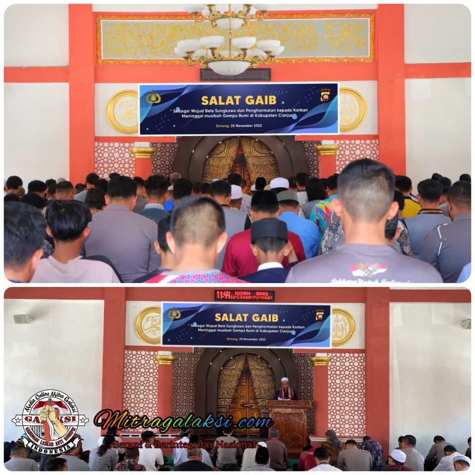 Polres Sintang, Selenggarakan Sholat Gaib