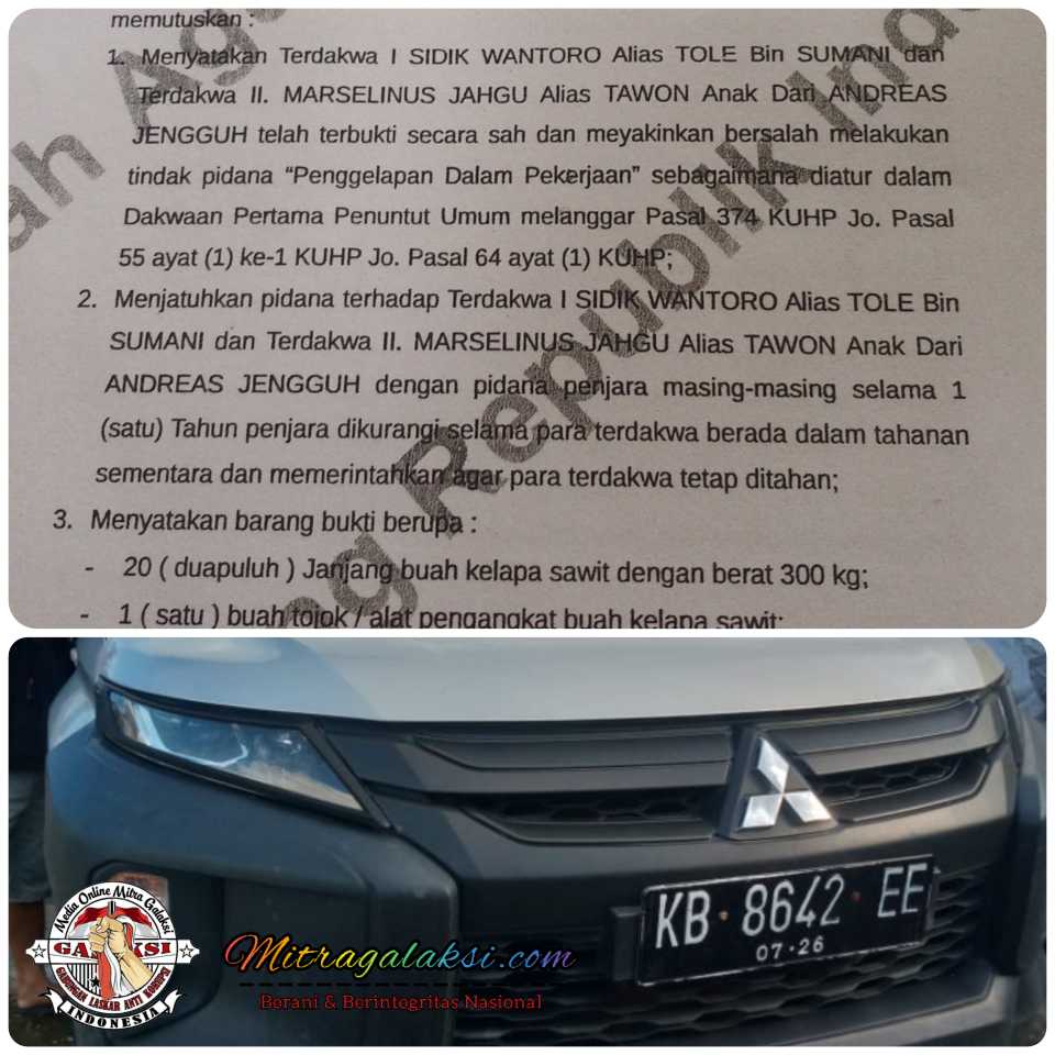 Warga Kesal, Polsek Senaning Tahan Mobil Masyarakat Sungai Seria Selama ± 5 Bulan.