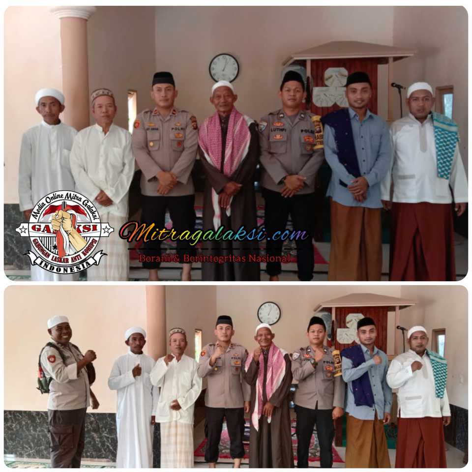 Kapolsek Kuala mandor B, IPTU Agus Suryana SH, Laksanakan Kegiatan Juma’at Curhat di Mesjid Nurrul Muttaqin.