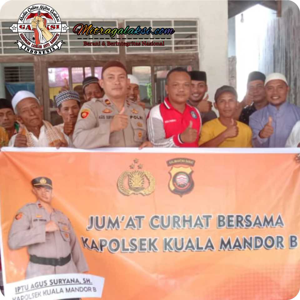 Kapolsek Kuala Mandor B, IPTU Agus Suryana SH, Menggelar Silaturrahmi Bersama Masyarakat.