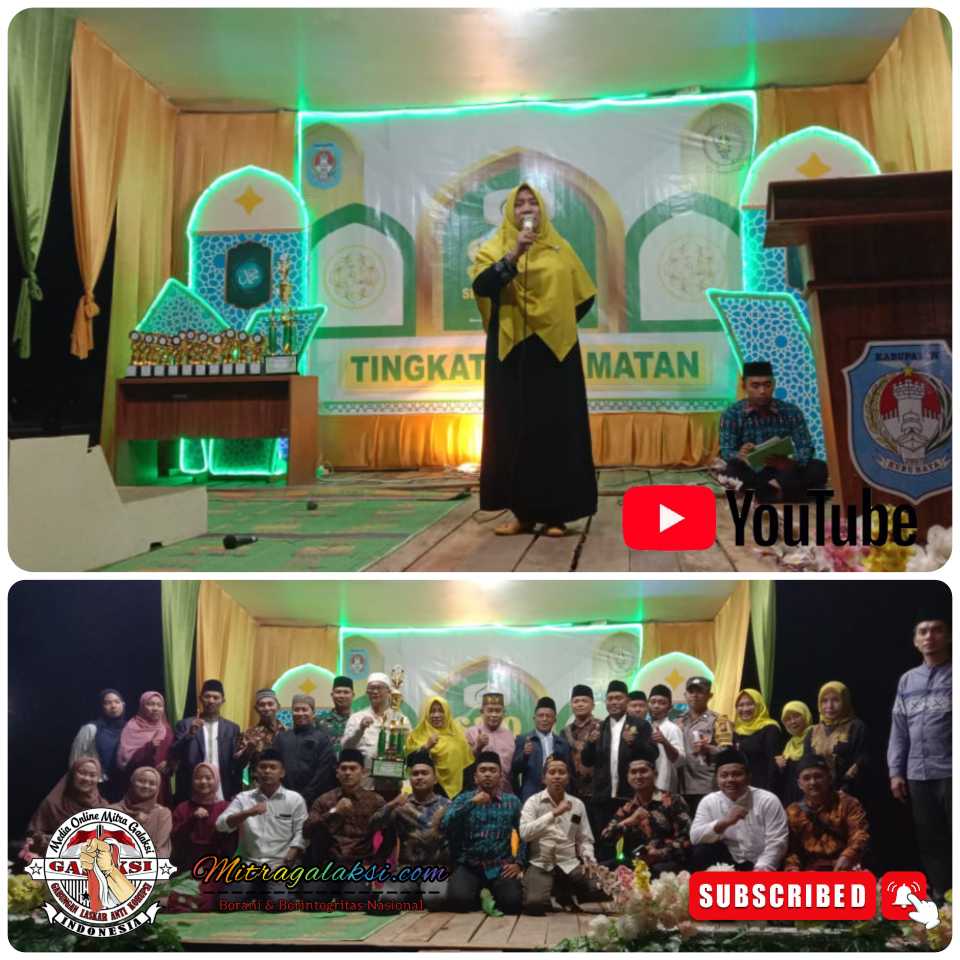 Camat Kuala Mandor B Bersama Forkopimcam, Hadiri Penututupan Tilawatil Qur’an (STQ) Ke 1.