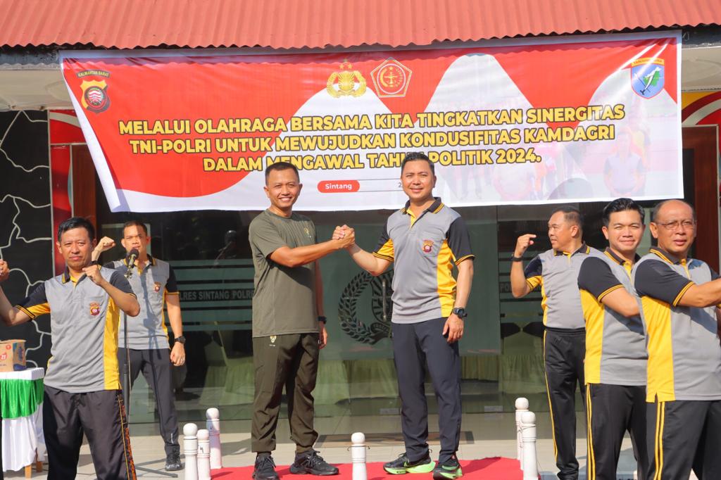 Perkuat Sinergitas, TNI – POLRI Siap Amankan Pemilu 2024.