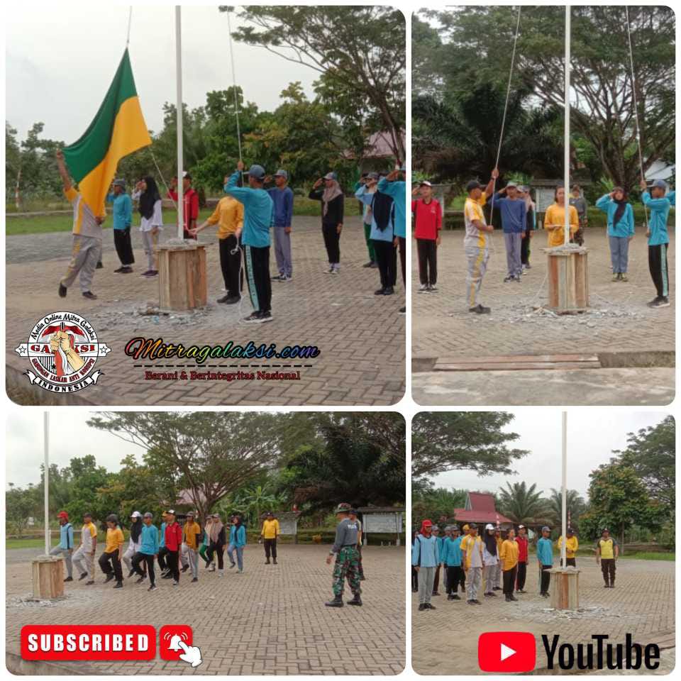 Siswa dan Siswi Sekolah SMA & SMK, Kuala Mandor B Laksanakan Latihan Paskibraka.