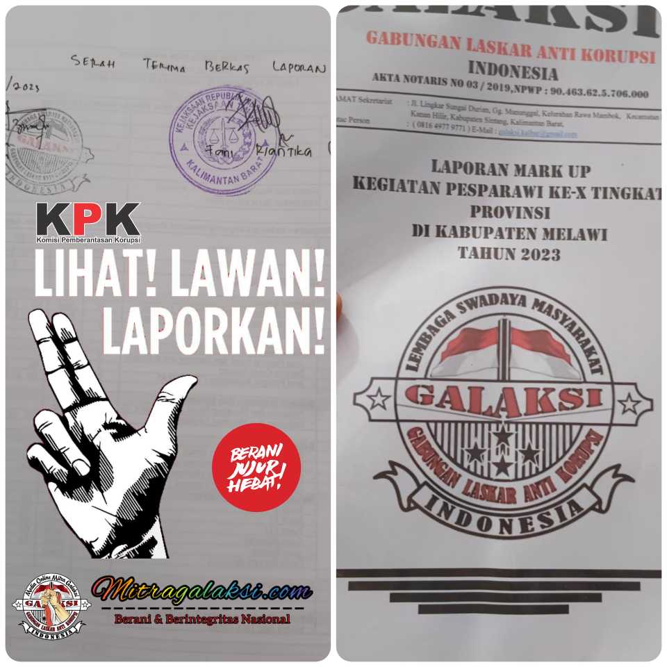 Diduga Adanya Mark Up Harga Pada Kegiatan Pesparawi Ke-X Tingkat Provinsi di Kabupaten Melawi