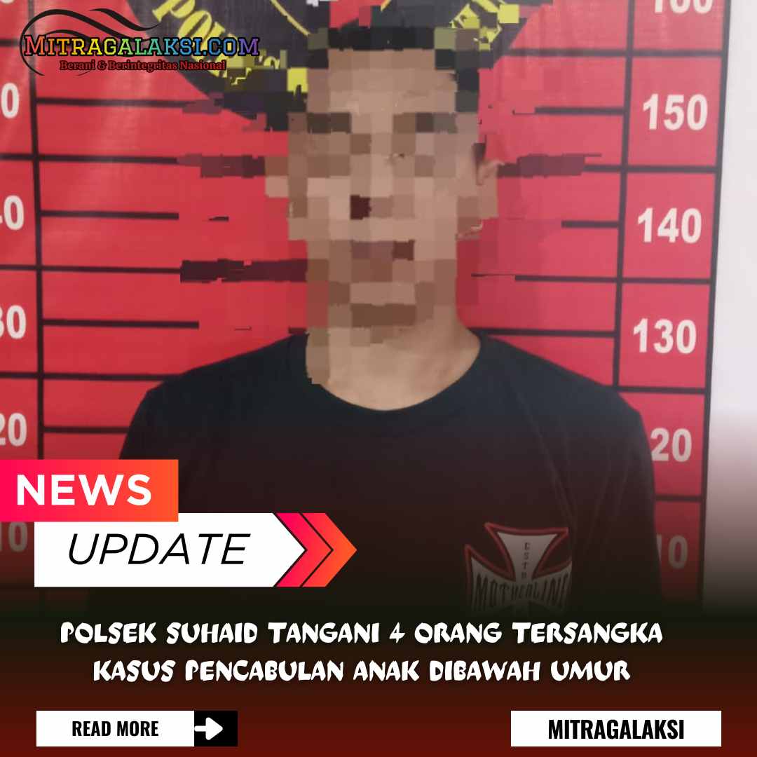 Polsek Suhaid Tanganani 4 Pelaku Persetubuhan Anak Dibawah Umur