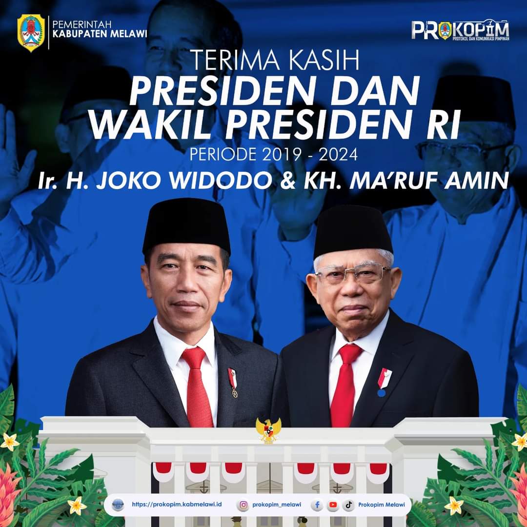 Pemerintah Kabupaten Melawi Ucapkan Terima Kasih kepada Presiden dan Wakil Presiden RI Periode 2019-2024